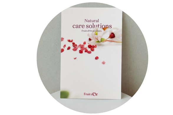 Natural Care solution sale sheet - Fruit d'Or cosmetic powders